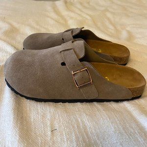 Birkenstock Boston Taupe Size 40 NWOT